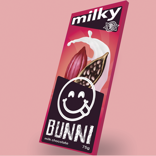 Candy packaging with the title 'Colorful chocolate packaging'