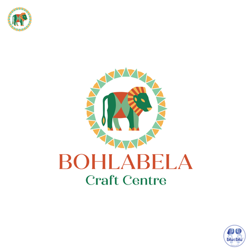 Tourism logo with the title 'Boho Lion'