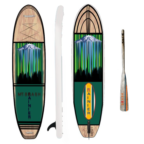 Paddle board design with the title 'concept design'