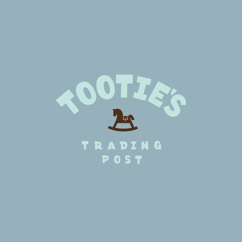 Kid's clothing logo with the title 'Tootie's Trading Post'