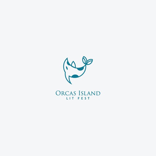 Orca design with the title 'Classic Orca Line Art'