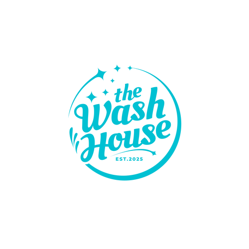 Laundry design with the title 'The Wash House logo'
