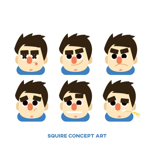 Knight design with the title 'Design a quirky character for an educational game'