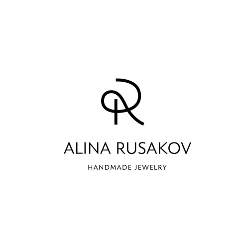 Jewelry logo with the title 'Alina Rusakov logo'