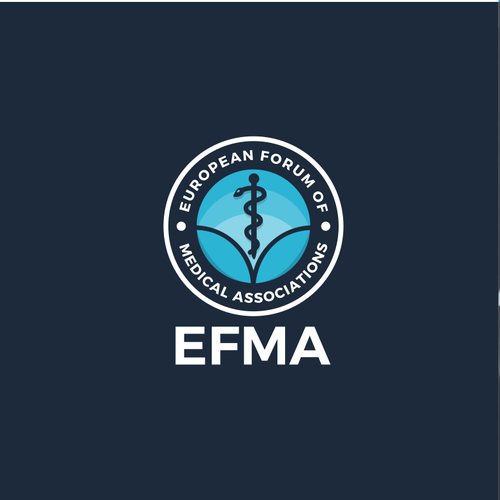 Organization logo with the title 'EFMA LOGO DESIGN'