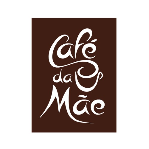 Brown brand with the title ' Logo For 'Café da Mãe' '