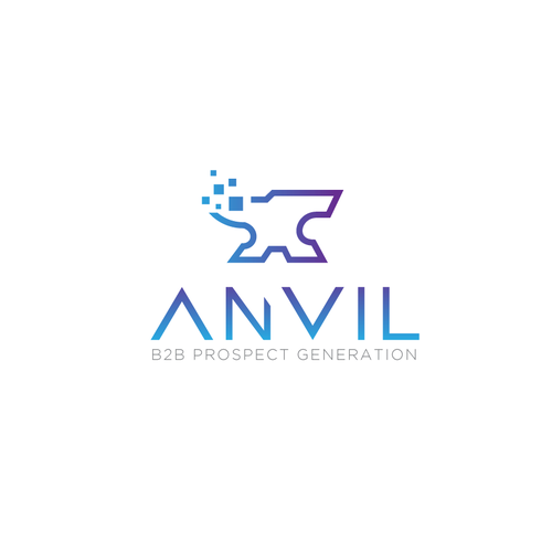 Digital marketing logo with the title 'Anvil'