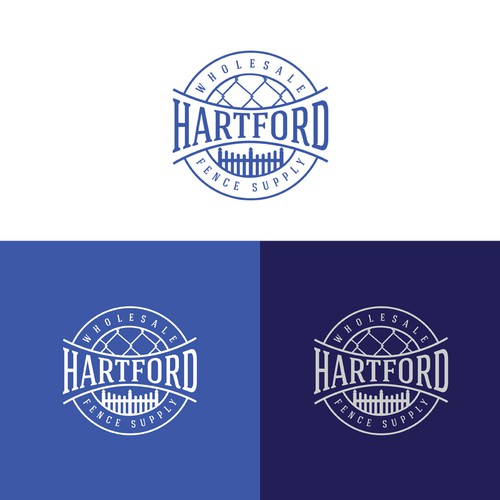 Fence design with the title 'Hartford Fence Supply'