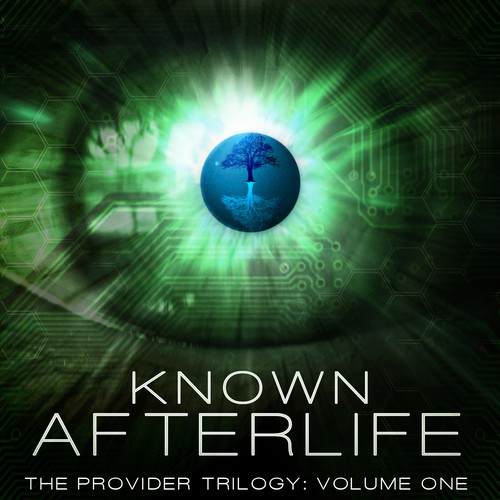 Science-fiction book cover with the title 'Speculative Fiction novel (equal parts fantasy and science fiction) needs captivating cover'