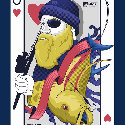 Fish t-shirt with the title 'AEL Fishing COMPANY Apparel'