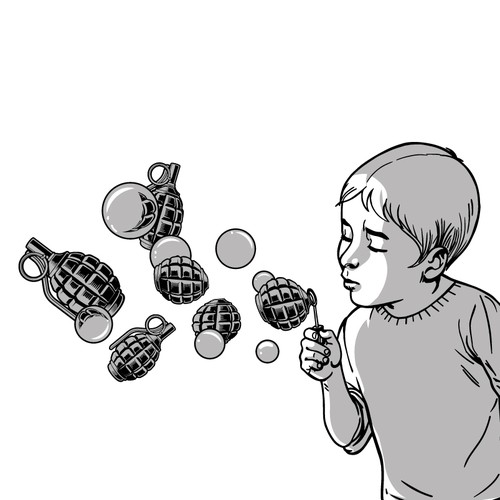 Urban art design with the title 'Personal Illustration :)'