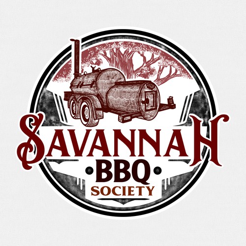 BBQ brand with the title 'Savannah BBQ Society'