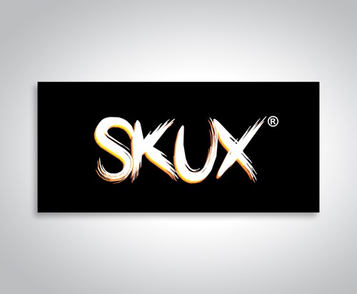 Tag design with the title 'SKUX - CASUAL CLOTHING BRAND '