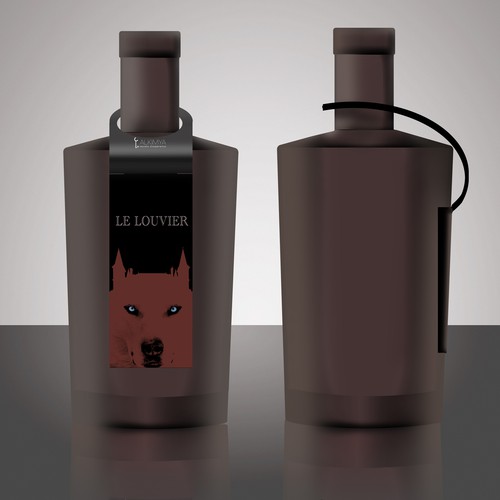 Dark label with the title 'spirit label'