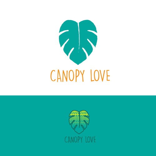 Tropical logo with the title 'logo design for clothing company'
