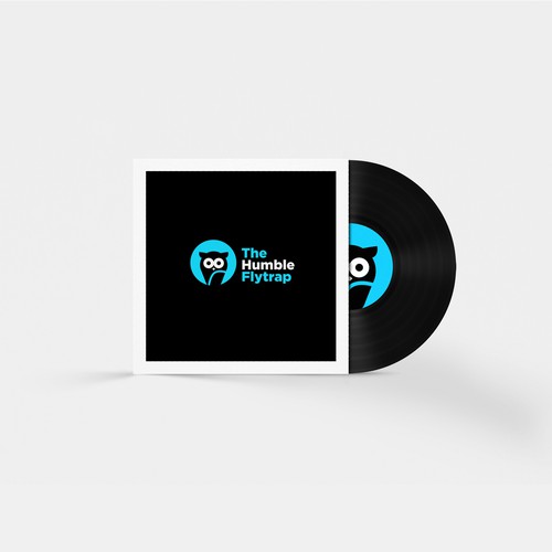 Vinyl record design with the title 'Logo for a music creation blog'