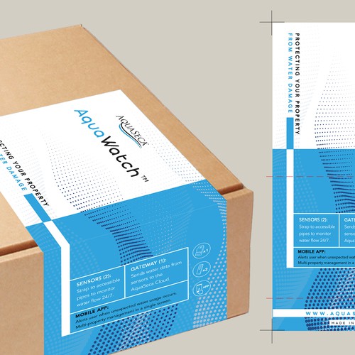 Icon packaging with the title 'Classy Innovative Packaging for AquaSeca'
