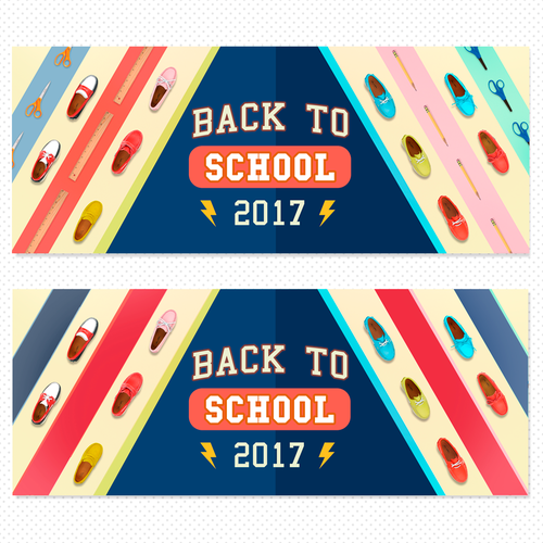 Sneaker design with the title 'Web Banner '