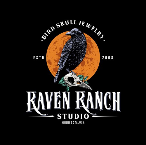 Gothic design with the title 'Raven Ranch Studio'