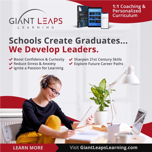 Instagram ad design with the title 'Banner Design for Learning Program'