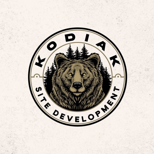 Grizzly logo with the title 'Construction logo emblem'