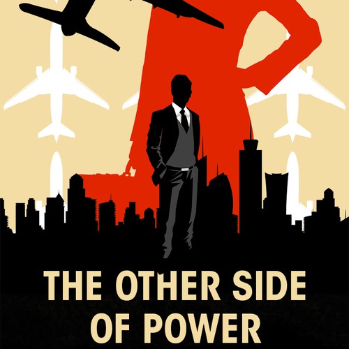 Skyline design with the title 'Mad Men in the Airline Industry -- Book Cover'
