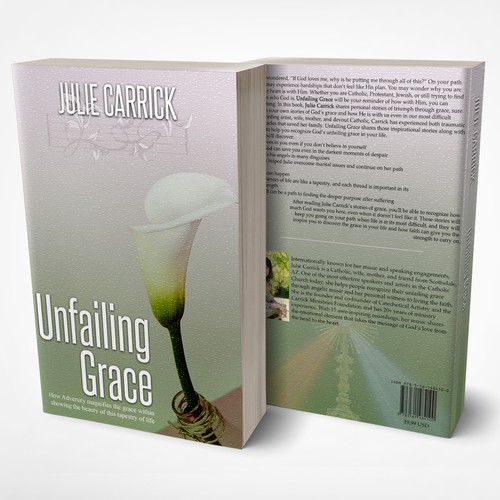 Motivational book cover with the title 'Cover for inspirational book on recognizing God’s unfailing grace'