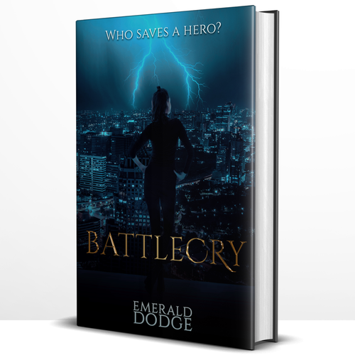 Superhero book cover with the title 'Battlecry'