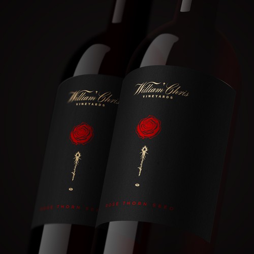 Wine packaging with the title 'Label design for Wine'