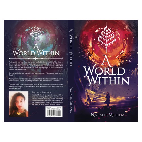 Spiritual book cover with the title 'A World Within'