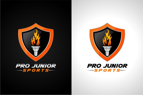 Torch logo with the title 'Sport Logo Design'