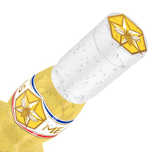 Texas logo with the title 'Wine label for a handcrafted Texas Mead'