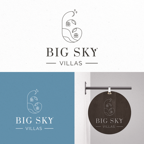 Rental logo with the title 'Logo concept for Big Sky Villas'