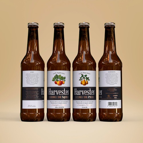 Cider label with the title 'Craft cider'