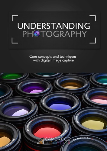 Photography book cover with the title 'Cover for Photography Tutorials eBook'