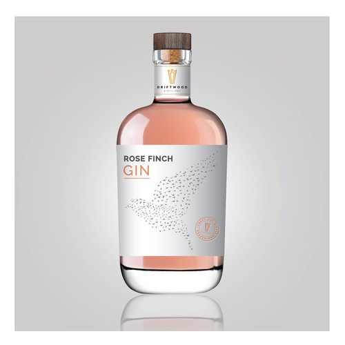Gin packaging with the title 'Gin Label'