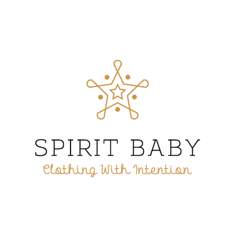 Dot logo with the title 'Logo for baby apparel'