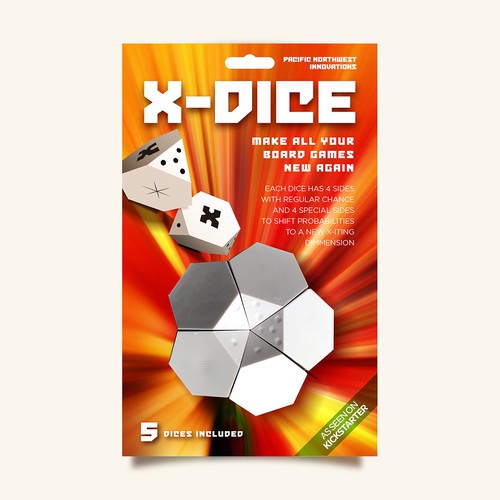 Dice design with the title 'DICE BLISTER'