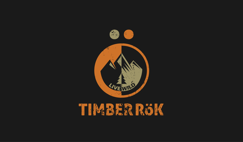 Adventure logo with the title 'Design an iconic logo for Timber Rök. An outdoor product company'