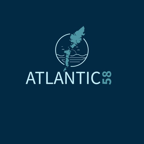 Environmental brand with the title 'Linear logo design for Atlantic 58'