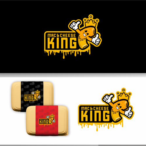 Sticker logo with the title 'Mac and Cheese Logo'