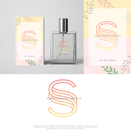 Flora logo with the title 'Bold logo for a perfume brand'