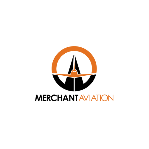 Aviator logo with the title 'merchant aviation'