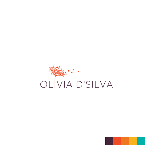 Dandelion design with the title 'Olivia D'Silva'