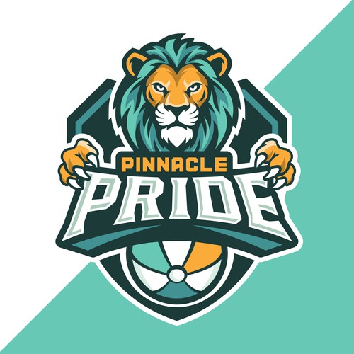 Lion head logo with the title 'Pinnacle pride '