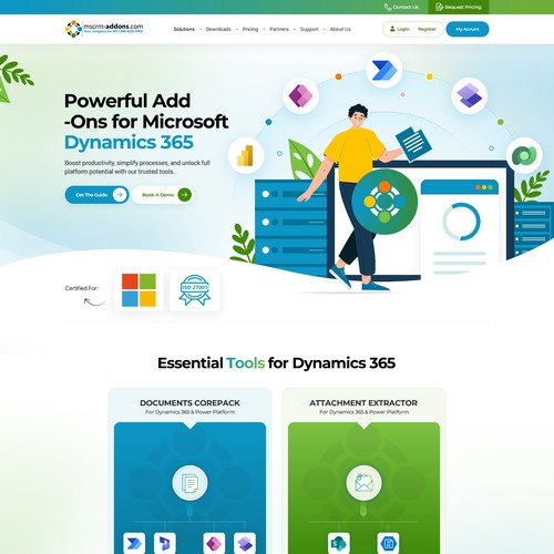 Art website with the title 'Clean and simple: Illustration-style website design'