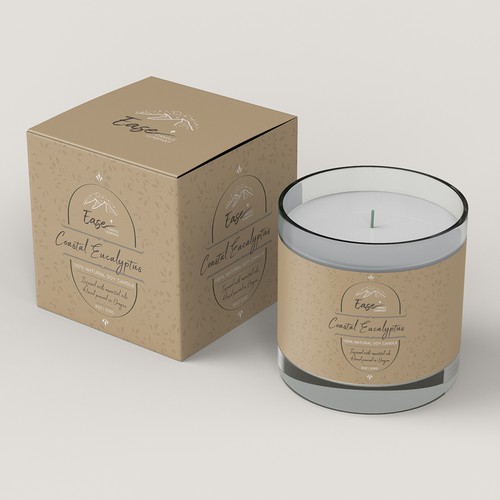 Candle label with the title 'Candle label design '