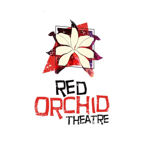 Theater design with the title 'Red Orchid theatre logo design'