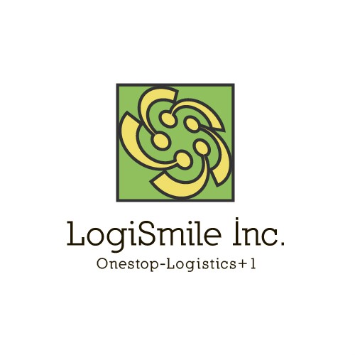 Logistics logo with the title 'Logo concept for logostics company.'