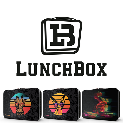 Modern packaging with the title 'Lunchbox Illustration'